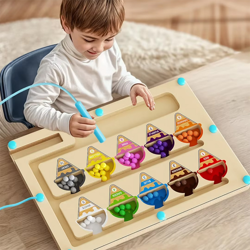 Kids Education Number - Lody Magnetyczny labirynt kolorowy i liczbowy