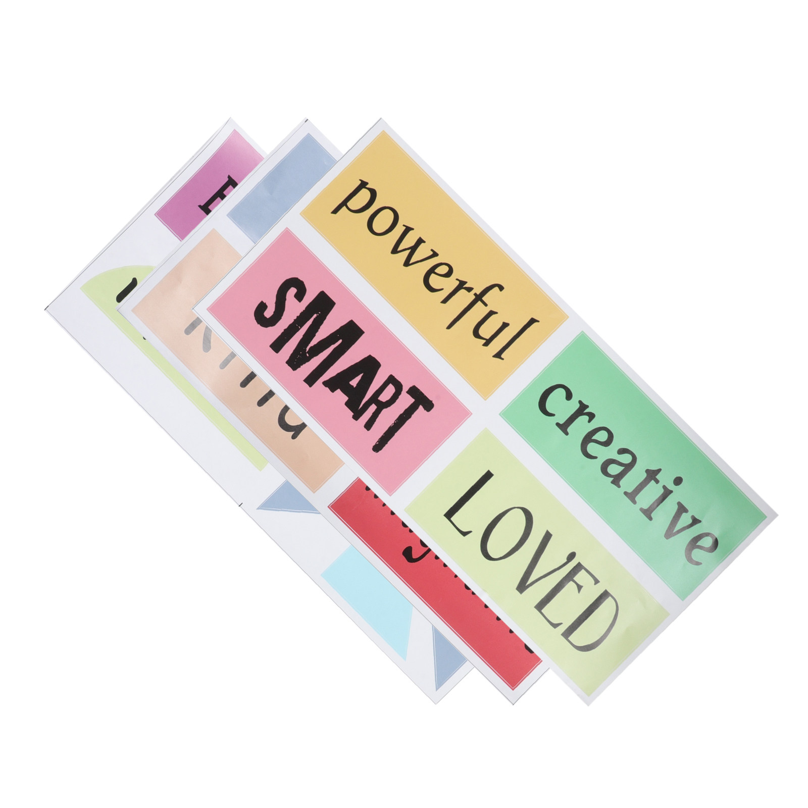 Kids Education Motivation - 3 sztuki motywujących naklejek na podłogę