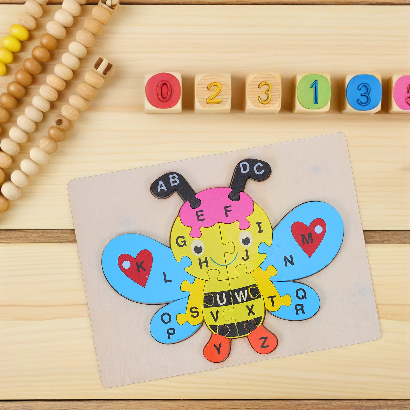 1 zestaw drewnianych puzzli w  – Abc Kids Early Education recenzja i cena